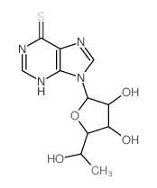 CAS#: 2946-43-2， 9-(6'-Deoxy-beta-D-Allofuranosyl)-6-Thiopurine