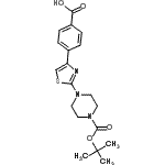 CAS#: 294622-59-6， 4-[2-(4-{[(2-Methyl-2-Propanyl)Oxy]Carbonyl}-1-Piperazinyl)-1,3-Thiazol-4-Yl]Benzoic Acid