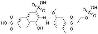 CAS#: 29476-87-7， 4-Hydroxy-3-[[2-Methoxy-5-Methyl-4-[[2-(Sulphooxy)Ethyl]Sulphonyl]Phenyl]Azo]Naphthalene-2,7-Disulphonic Acid