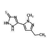 CAS#: 294846-24-5， 5-(3-Ethyl-1-Methyl-1H-Pyrazol-5-Yl)-1,2-Dihydro-3H-1,2,4-Triazole-3-Thione