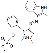 CAS#: 29508-48-3， 1,5-Dimethyl-N-[(2-Methylindol-3-Ylidene)Amino]-2-Phenyl-5H-Pyrazol-1-Ium-3-Amine Methyl Sulfate