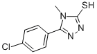 structure of CAS# 29527-27-3, 5-(4-Chlorophenyl)-2,4-Dihydro-4-Methyl-3H-1,2,4-Triazole-3-Thione;Stock3s-89961;St5213479;Zinc00158840