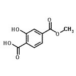 structure of CAS# 29602-00-4, 2-Hydroxy-4-(Methoxycarbonyl)Benzoic Acid;2-hydroxy-1,4-benzenedicarboxylic acid 4-methyl ester;2-hydroxy-4-(methoxycarbonyl)benzoic acid;2-Hydroxy-4-(methoxycarbonyl)benzoicacid