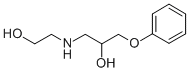 结构式 CAS# 29607-93-0, 1-[(2-羟基乙基)氨基]-3-苯氧基-2-丙醇