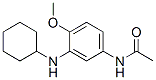结构式 CAS# 29633-64-5, N-[3-(环己基氨基)-4-甲氧基苯基]乙酰胺