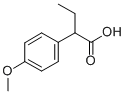 CAS#: 29644-99-3， 2-(4-Methoxyphenyl)Butanoic Acid