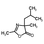 CAS#: 29679-03-6， 4-Isobutyl-2,4-Dimethyl-1,3-Oxazol-5(4H)-One