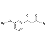 结构式 CAS# 29681-99-0, 1-(3-甲氧基苯基)-1,3-丁烷二酮