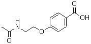 结构式 CAS# 297137-62-3, 4-(2-乙酰氨基乙氧基)苯甲酸