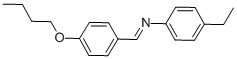 结构式 CAS# 29743-15-5, N-[(4-丁氧基苯基)亚甲基]-4-乙基-苯胺