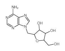 CAS#: 29868-39-1， 9-(beta-D-Ribofuranosylmethyl)-9H-Purine-6-Amine