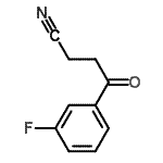 结构式 CAS# 298690-71-8, 4-(3-氟苯基)-4-氧代丁腈