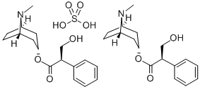 CAS#: 300-40-3， (8-Methyl-8-Azabicyclo[3.2.1]Octan-3-Yl) (2R)-3-Hydroxy-2-Phenylpropanoate sulfate