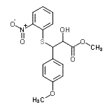 CAS#: 30067-00-6， Methyl 2-Hydroxy-3-(4-Methoxyphenyl)-3-[(2-Nitrophenyl)Sulfanyl]Propanoate