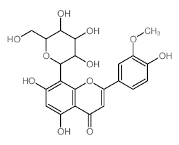 CAS#: 301-16-6， 5,7-Dihydroxy-2-(4-Hydroxy-3-Methoxyphenyl)-8-[3,4,5-Trihydroxy-6-(Hydroxymethyl)Oxan-2-Yl]Chromen-4-One