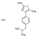 CAS#: 301173-41-1， 4-(4-Isobutylphenyl)-5-Methyl-1,3-Thiazol-2-Amine Hydrobromide (1:1)