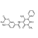 CAS#: 301206-04-2， 5-[(6-Amino-3-Methyl-2,4-Dioxo-1-Phenyl-1,2,3,4-Tetrahydro-5-Pyrimidinyl)Carbamoyl]-2-Methylphenyl Acetate