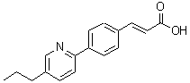 CAS#: 302602-33-1， (2E)-3-[4-(5-Propyl-2-Pyridinyl)Phenyl]Acrylic Acid