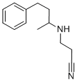 结构式 CAS# 302785-50-8, 3-(1-甲基-3-苯基-丙基氨基)-丙腈