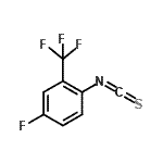 结构式 CAS# 302912-41-0, 4-氟-1-异硫氰酸基-2-(三氟甲基)苯