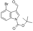 结构式 CAS# 303041-88-5, 4-溴-3-甲酰基吲哚-1-羧酸叔丁酯