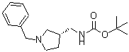 结构式 CAS# 303111-41-3, (S)-1-苄基-3-N-叔丁氧羰基-氨基甲基吡咯烷