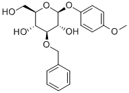 structure of CAS# 303127-80-2, 4-Methoxyphenyl 3-O-Benzyl-beta-D-Glucopyranoside;4-METHOXYPHENYL 3-O-BENZYL-BETA-D-GLUCOPYRANOSIDE;4-Methoxyphenyl  3-O-Benzyl-Β-D-Glucopyranoside