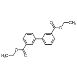 结构式 CAS# 303730-26-9, 二乙基3,3'-联苯二羧酸酯