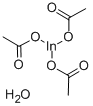 结构式 CAS# 304671-64-5, 乙酸铟(III) 水合物