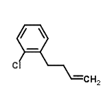 structure of CAS# 3047-25-4, 1-(3-Buten-1-Yl)-2-Chlorobenzene;2-(But-3-en-1-yl)chlorobenzene;4-(2-Chlorophenyl)-1-butene;4-(2-Chlorophenyl)but-1-ene