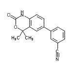 CAS#: 304853-36-9， 3-(4,4-Dimethyl-2-Oxo-1,4-Dihydro-2H-3,1-Benzoxazin-6-Yl)Benzonitrile