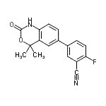 CAS#: 304854-07-7， 5-(4,4-Dimethyl-2-Oxo-1,4-Dihydro-2H-3,1-Benzoxazin-6-Yl)-2-Fluorobenzonitrile