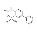 CAS#: 304854-26-0， 6-(3-Fluorophenyl)-4,4-Dimethyl-1,4-Dihydro-2H-3,1-Benzoxazin-2-One