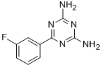 structure of CAS# 30530-43-9, 2,4-Diamino-6-(3-Fluorophenyl)-1,3,5-Triazine
