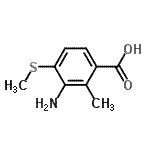 CAS#: 306276-70-0， 3-Amino-2-Methyl-4-(Methylsulfanyl)Benzoic Acid