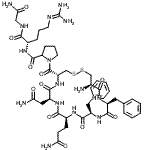 CAS#: 30635-27-9， 1-{[(4R,7S,10S,13R,16S,19R)-19-Amino-7-(2-Amino-2-Oxoethyl)-10-(3-Amino-3-Oxopropyl)-13,16-Dibenzyl-6,9,12,15,18-Pentaoxo-1,2-Dithia-5,8,11,14,17-Pentaazacycloicosan-4-Yl]Carbonyl}Prolyl-N<Sup>5</Sup>-(Diamino Methylene)-L-Ornithylglycinamide
