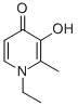 structure of CAS# 30652-12-1, 1-Ethyl-3-Hydroxy-2-Methylpyridin-4-One;1-Ethyl-3-Hydroxy-2-Methyl-Pyridin-4-One;1-Ethyl-3-Hydroxy-2-Methyl-4-Pyridinone;1-Ethyl-3-Hydroxy-2-Methyl-4-Pyridone