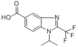structure of CAS# 306935-42-2, 1-Isopropyl-2-(Trifluoromethyl)-1H-Benzimidazole-5-Carboxylic Acid;1-Isopropyl-2-(Trifluoromethyl)-1H-Benzimidazole-5-Carboxylic Acid 97%;1-Isopropyl-2-(Trifluoromethyl)-1H-Benzimidazole-5-Carboxylicacid97%;1-ISOPROPYL-2-(TRIFLUOROMETHYL)-1H-BENZIMIDAZOLE-5-CARBOXYLIC ACID
