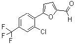 结构式 CAS# 306936-04-9, 5-[2-氯-4-(三氟甲基)苯基]-2-糠醛
