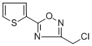 structure of CAS# 306936-06-1, 3-(Chloromethyl)-5-(2-Thienyl)-1,2,4-Oxadiazole;1,2,4-Oxadiazole, 3-(Chloromethyl)-5-(2-Thienyl)-;3-(CHLOROMETHYL)-5-(2-THIENYL)-1,2,4-OXADIAZOLE;3-(CHLOROMETHYL)-5-THIEN-2-YL-1,2,4-OXADIAZOLE