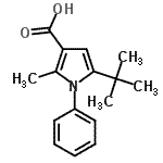 CAS#: 306936-16-3， 2-Methyl-5-(2-Methyl-2-Propanyl)-1-Phenyl-1H-Pyrrole-3-Carboxylic Acid