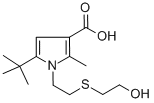 CAS#: 306936-19-6， 5-(Tert-Butyl)-1,2-[(2-Hydroxyethyl)Thio]Ethyl-2-Methyl-1H-Pyrrole-3-Carboxylic Acid