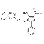 CAS#: 306936-27-6， 2-Methyl-1-[2-({[(2-Methyl-2-Propanyl)Oxy]Carbonyl}Amino)Ethyl]-5-Phenyl-1H-Pyrrole-3-Carboxylic Acid