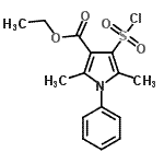 CAS#: 306936-28-7， Ethyl 4-(Chlorosulfonyl)-2,5-Dimethyl-1-Phenyl-1H-Pyrrole-3-Carboxylate