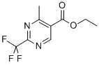 结构式 CAS# 306960-67-8, 2-三氟甲基-4-甲基-5-嘧啶羧酸乙酯