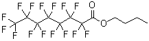 structure of CAS# 307-96-0, n-Butyl Perfluorooctanoate;Perfluorooctanoicacidbutylester;N-BUTYL PERFLUOROOCTANOATE;BUTYL PERFLUOROOCTANOATE