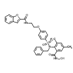 CAS#: 307002-73-9， N-[2-(4-{Benzyl[2-(Hydroxycarbamoyl)-4,6-Dimethylphenyl]Sulfamoyl}Phenoxy)Ethyl]-1-Benzofuran-2-Carboxamide