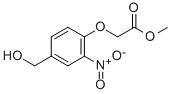 结构式 CAS# 308815-81-8, 2-[4-(羟基甲基)-2-硝基苯氧基]乙酸甲酯