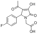 结构式 CAS# 309270-57-3, 2-[(2S)-3-乙酰基-2-(4-氟苯基)-4-羟基-5-氧代-2H-吡咯-1-基]乙酸