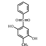 CAS 登录号：30958-16-8， 2-甲基-5-(苯磺酰基)-1,4-苯二酚
